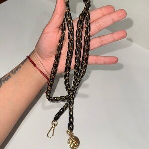 Elegant Black and Gold Chain for Purse